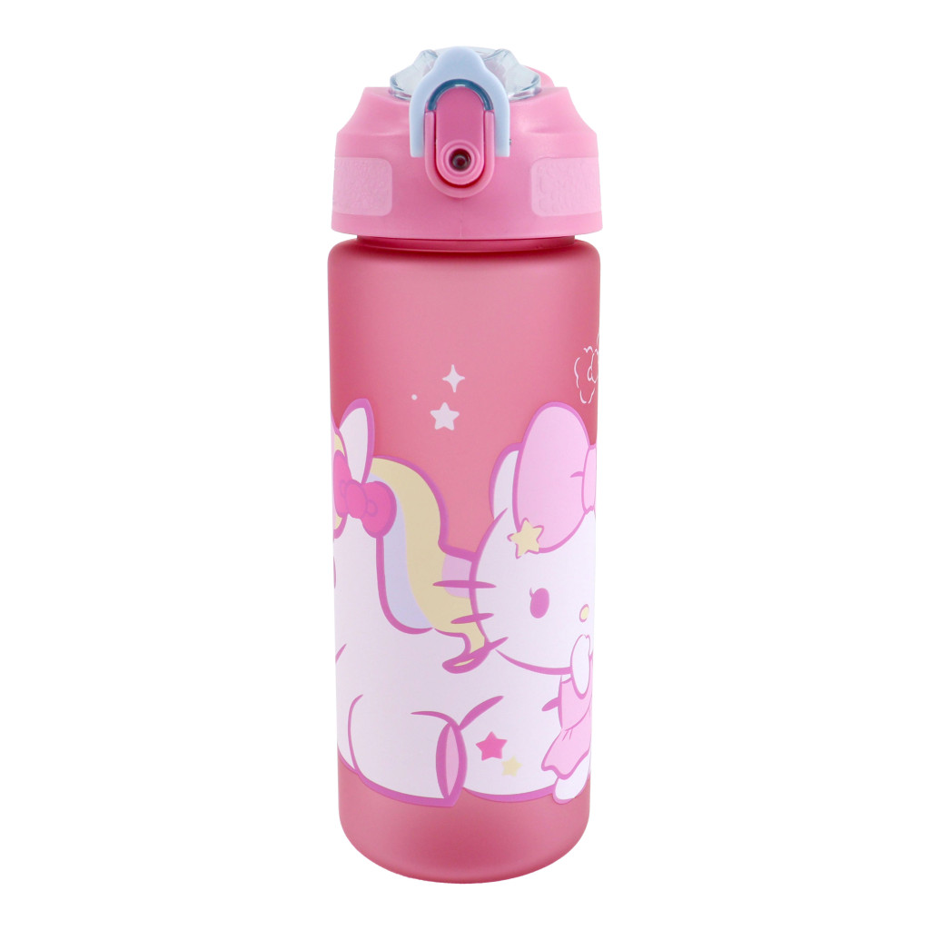 Hello Kitty Unicorn Παιδικό Ματ Παγούρι Drink Bottle με Καλαμάκι 600 ml