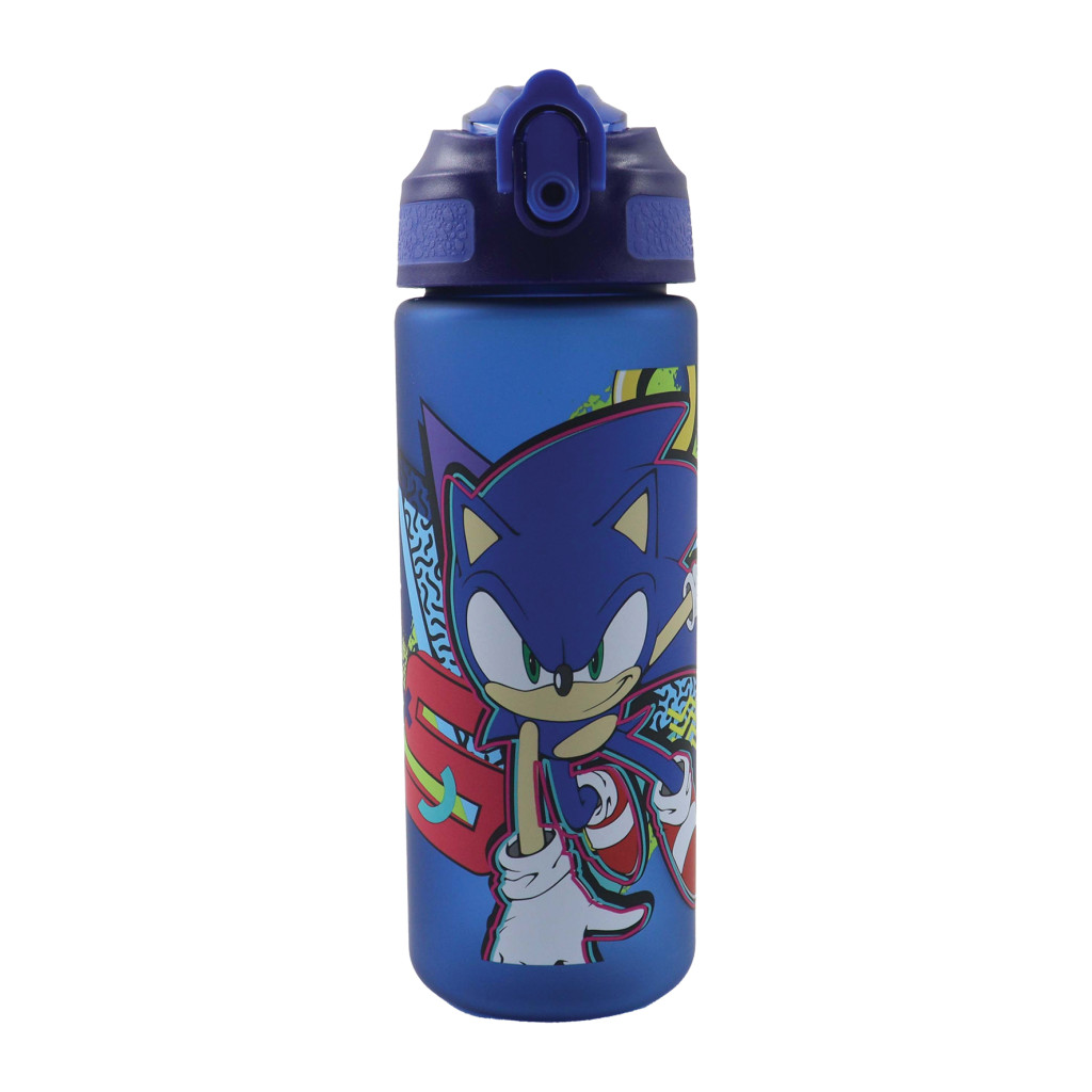 Sonic the Hedgehog Fast Lane Παγούρι Πλαστικό Ματ με Καλαμάκι 600 ml