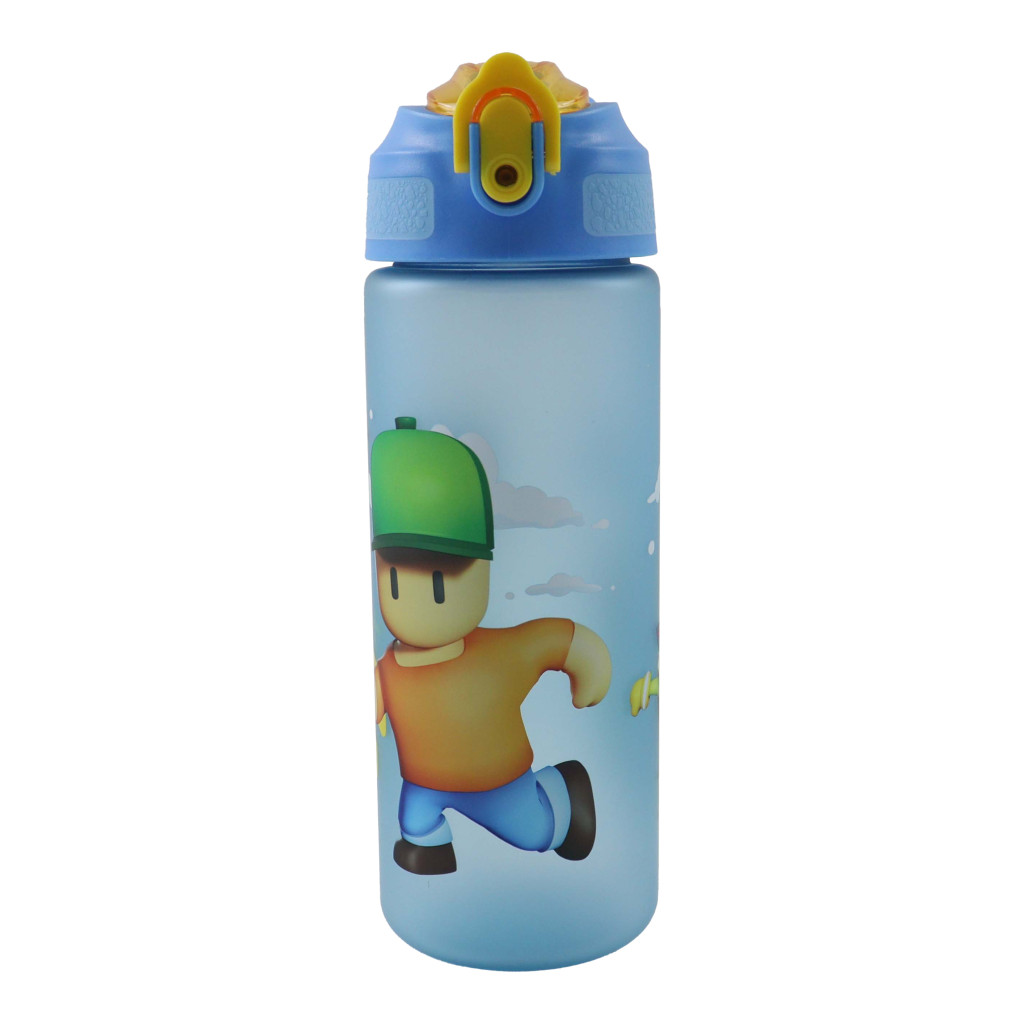 Stumble Guys Hat Παγούρι Πλαστικό Ματ με Καλαμάκι 600 ml