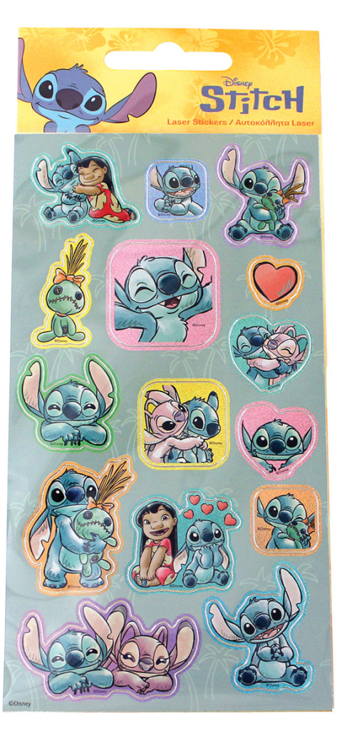 Disney Lilo and Stitch Palm σετ αυτοκόλλητων ολογραμμάτων