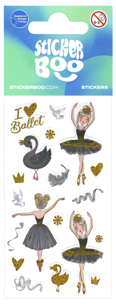 Ballet Ballerina Σετ Παιδικά Αυτοκόλλητα
