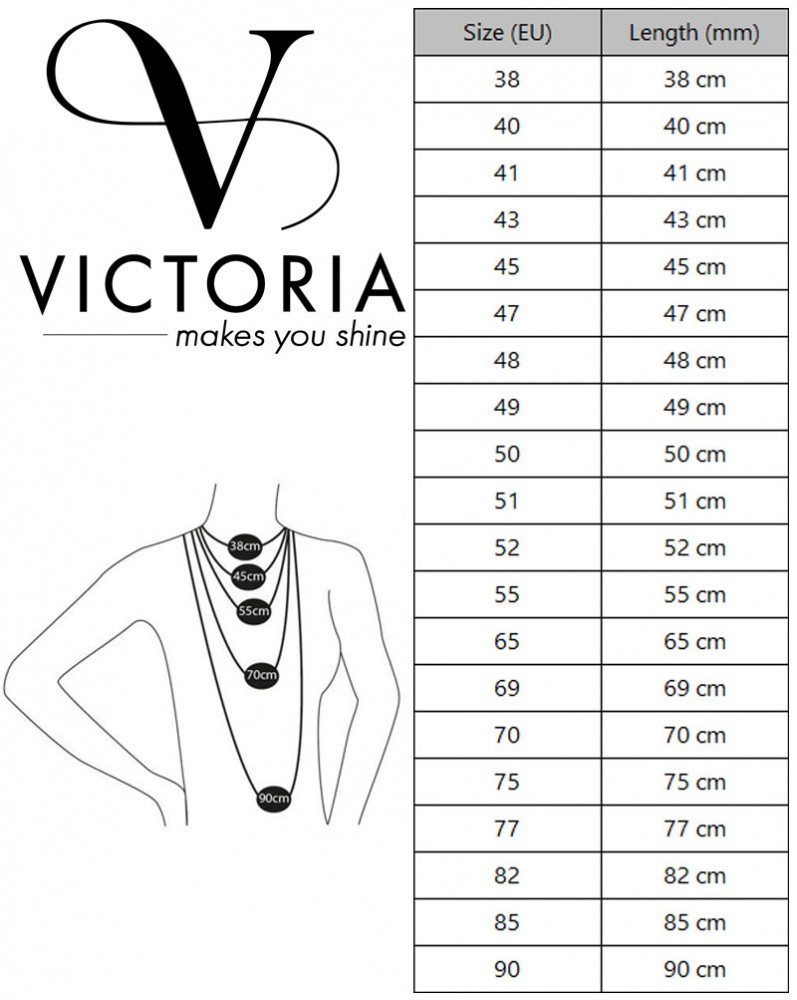 Alternative view of Victoria Κολιέ με Λευκές Πέτρες σε Ασημί Απόχρωση