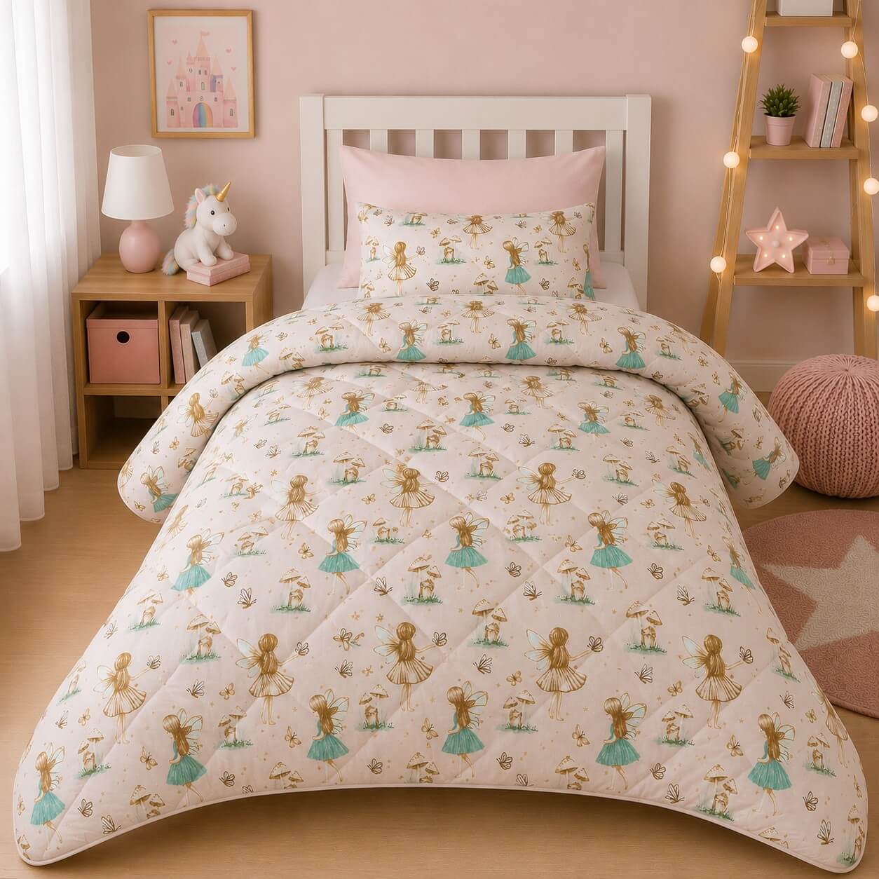 Πάπλωμα Παιδικό 100% Cotton Fairy Girl