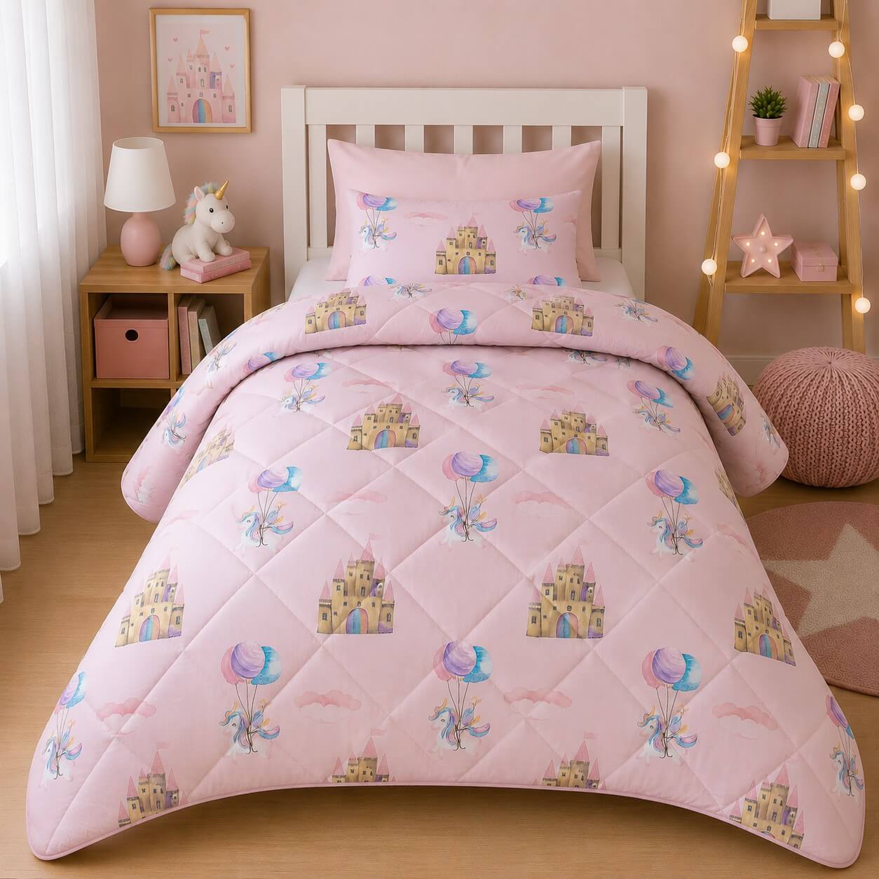 Πάπλωμα Παιδικό 100%  Cotton Unicorn Fly