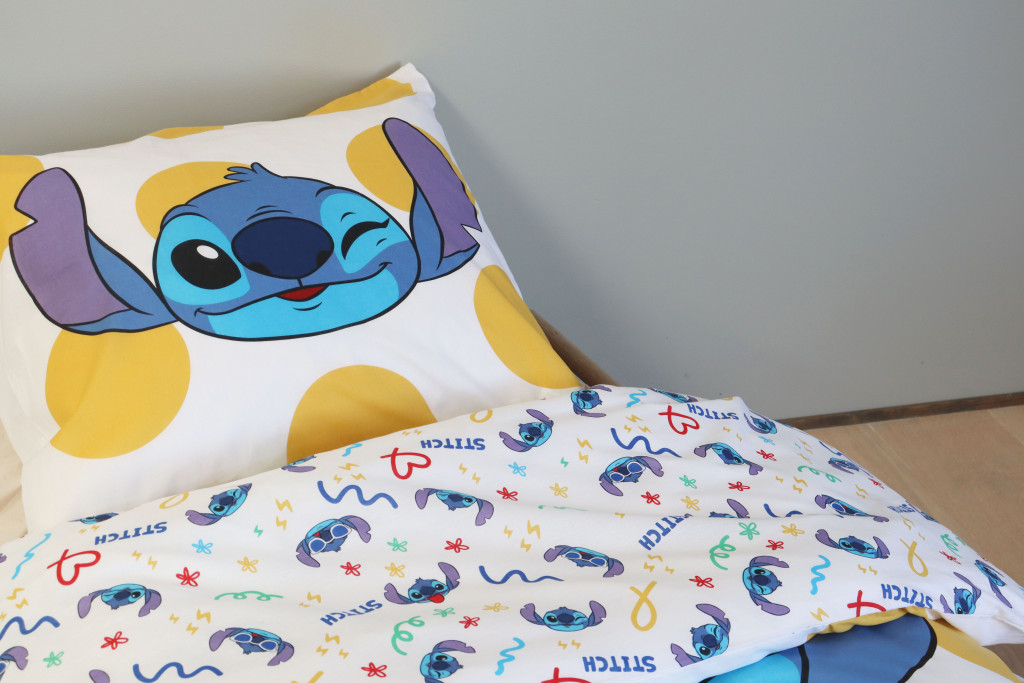 Alternative view of Disney Lilo and Stitch Dots Παιδικό Βαμβακερό Σετ Παπλωματοθήκης 2 Τεμαχίων 100×135 και 40×60 cm