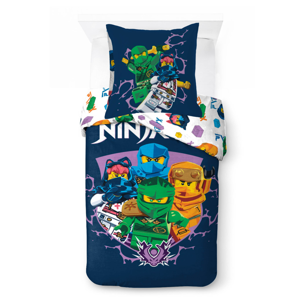 Lego Ninjago Training Σετ Παπλωματοθήκη με Μαξιλαροθήκη 140×200cm, 70×90 cm 100% Βαμβάκι