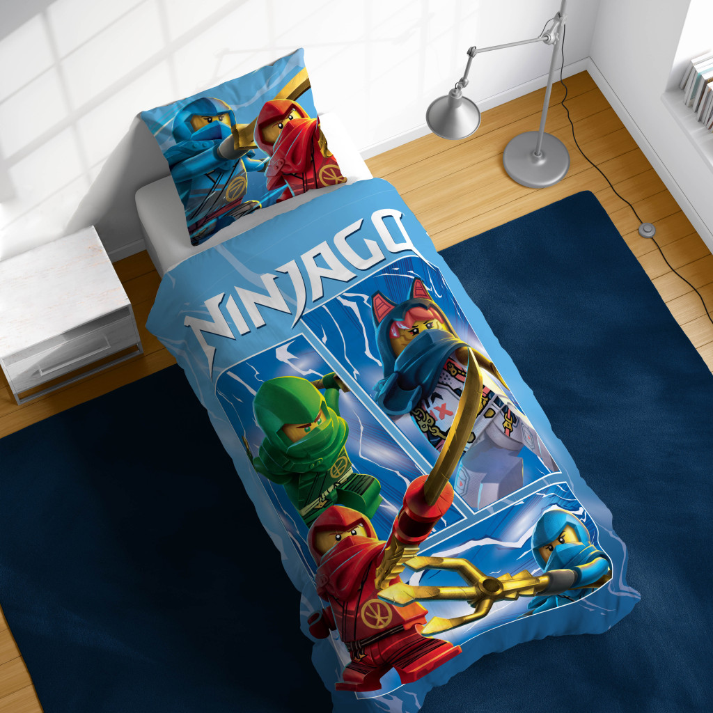 Alternative view of Lego Ninjago Warriors Σετ Παπλωματοθήκη 140x200 εκ. με Μαξιλαροθήκη 70x90 εκ. 100% Βαμβάκι