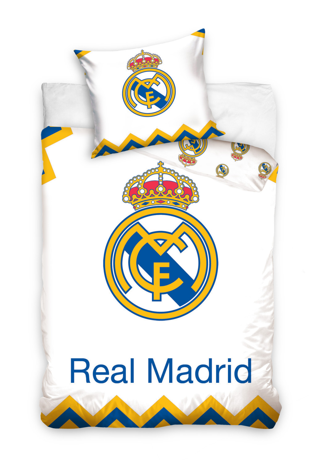 Real Madrid Champions Σετ Παπλωματοθήκη με Μαξιλαροθήκη 140×200 cm, 70×90 cm 100% Βαμβάκι