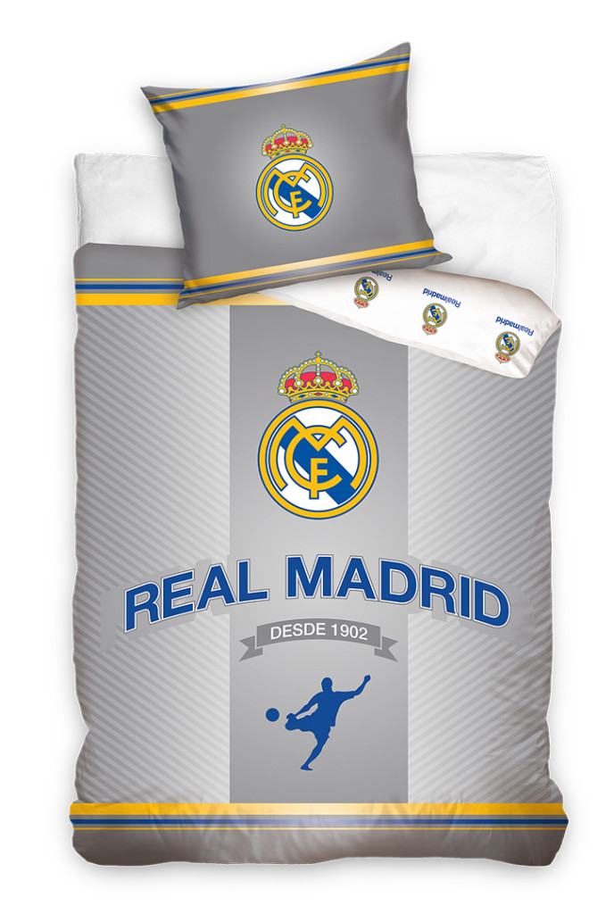 Real Madrid Since 1902 Σετ Παπλωματοθήκη 140x200 εκ. με Μαξιλαροθήκη 70x90 εκ. 100% Βαμβάκι