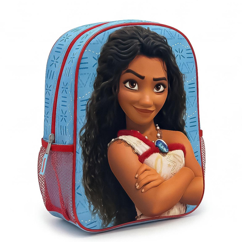 Disney Vaiana Sea Explorer Παιδικό Σακίδιο Πλάτης 3D με Θήκη Φερμουάρ και Πλαϊνή Τσέπη 30x25x12εκ