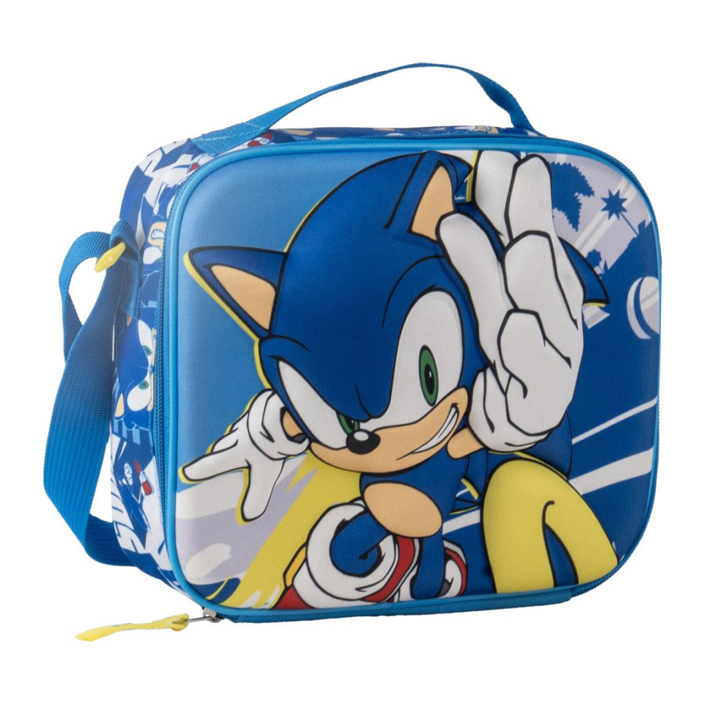 Sonic the Hedgehog Power Run 3D Ισοθερμικό Τσαντάκι Φαγητού 26 cm