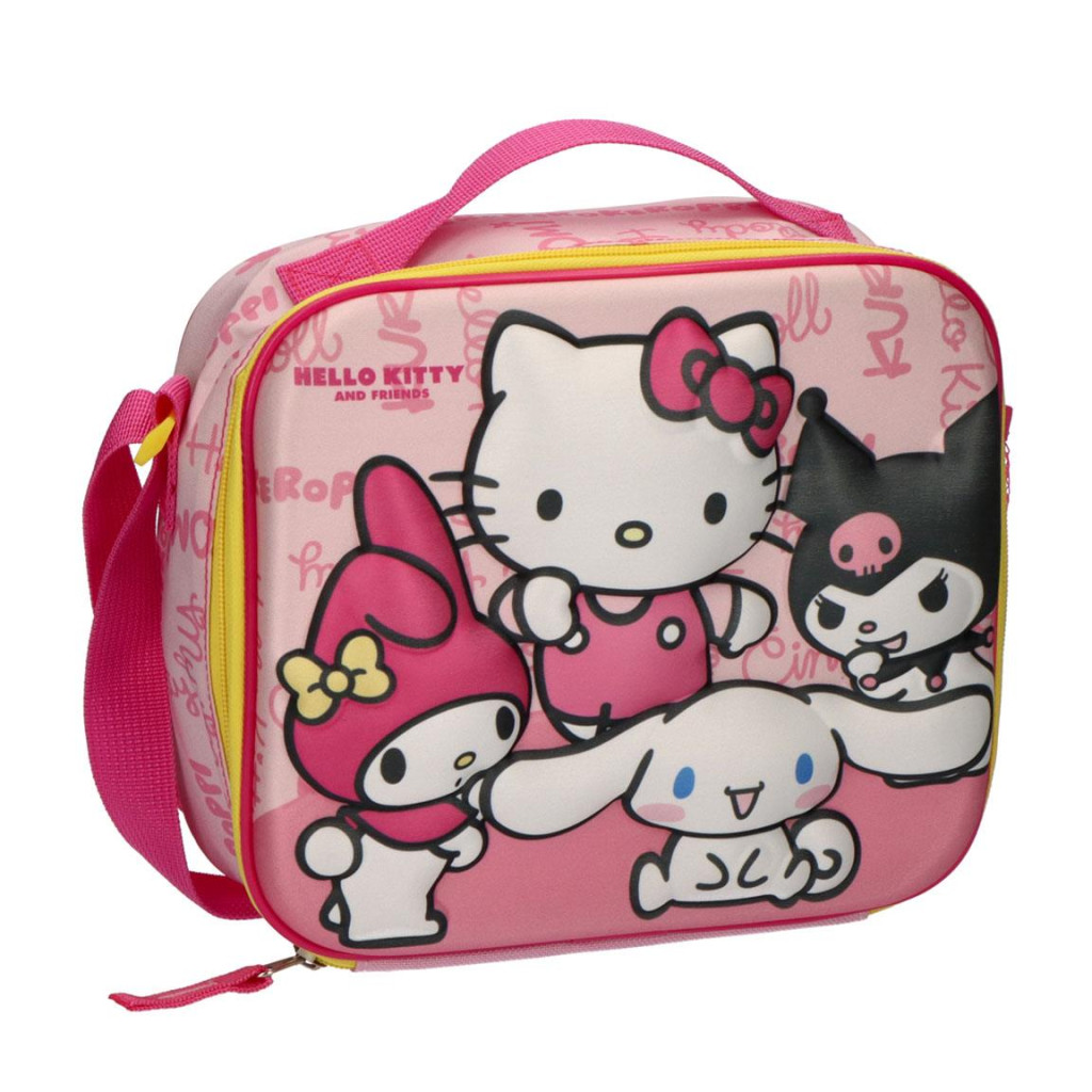 Hello Kitty Kawaii Cuties 3D Ισοθερμικό Τσαντάκι Φαγητού 24 cm