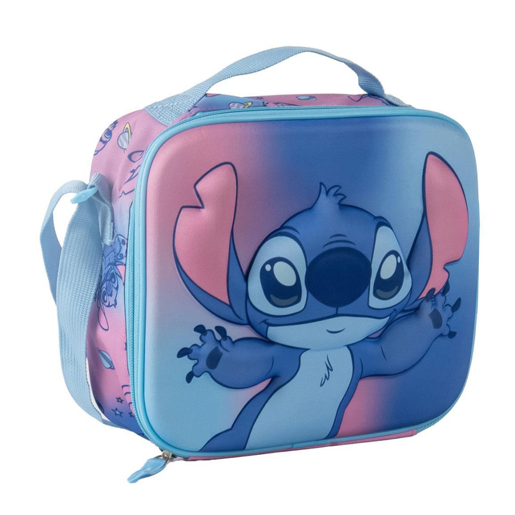Disney Lilo and Stitch Galaxy 3D Ισοθερμικό Τσαντάκι Φαγητού 26 cm