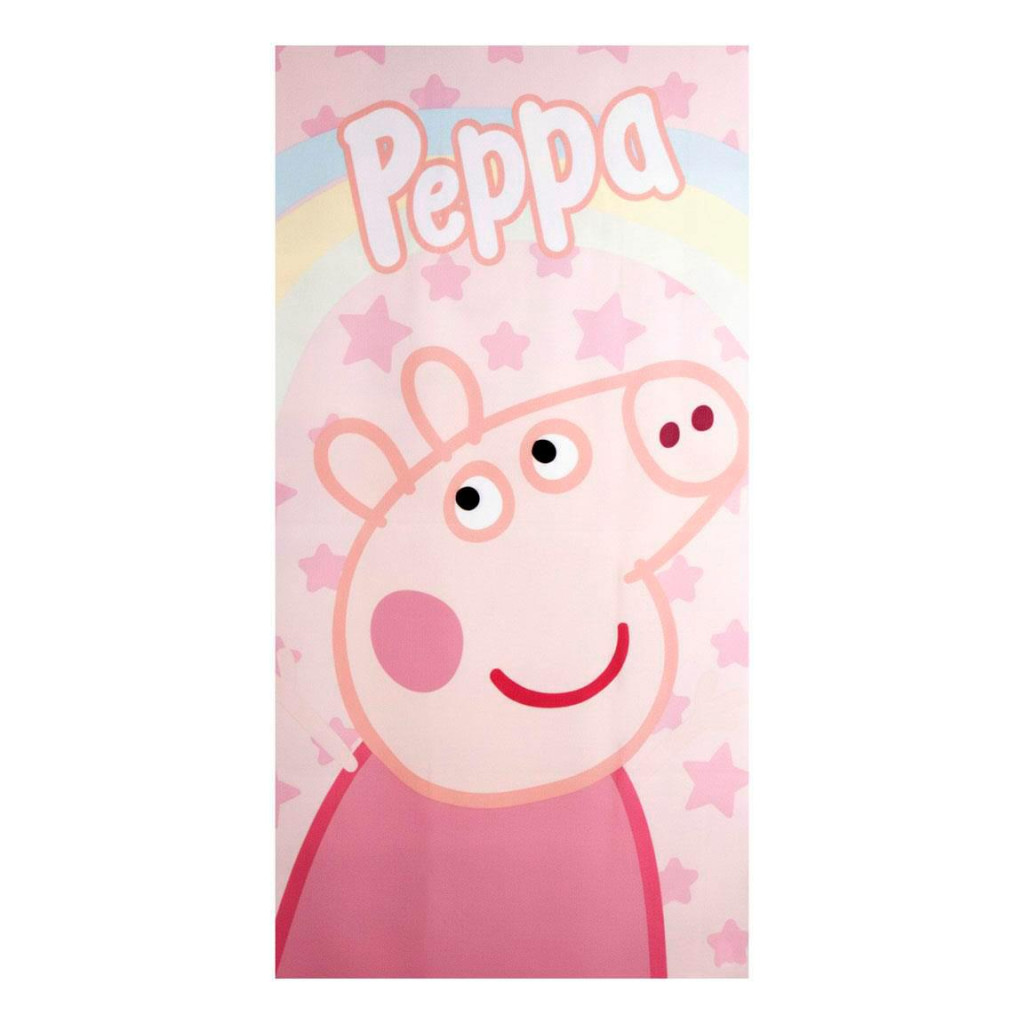 Peppa Pig Stars Πετσέτα Μπάνιου και Παραλίας 70x140cm (Fast Dry)