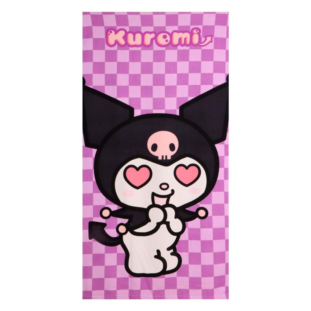 Hello Kitty Kuromi Heart Πετσέτα Μπάνιου και Παραλίας 70x140cm (Fast Dry)