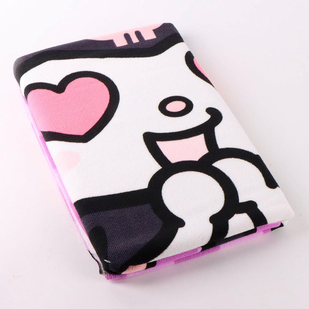 Alternative view of Hello Kitty Kuromi Heart Πετσέτα Μπάνιου και Παραλίας 70x140cm (Fast Dry)