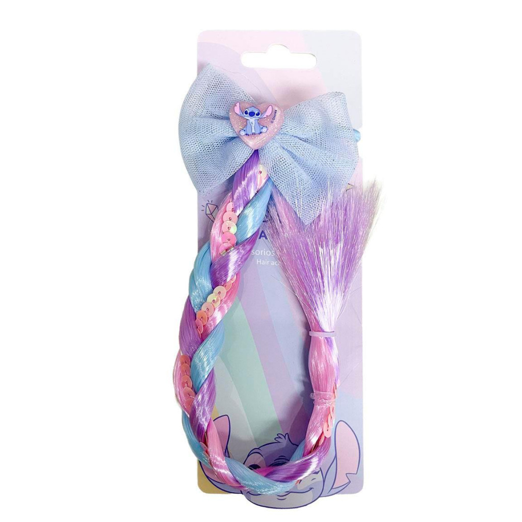 Disney Lilo & Stitch Rainbow Κλιπ Μαλλιών με Τεχνητά Μαλλιά