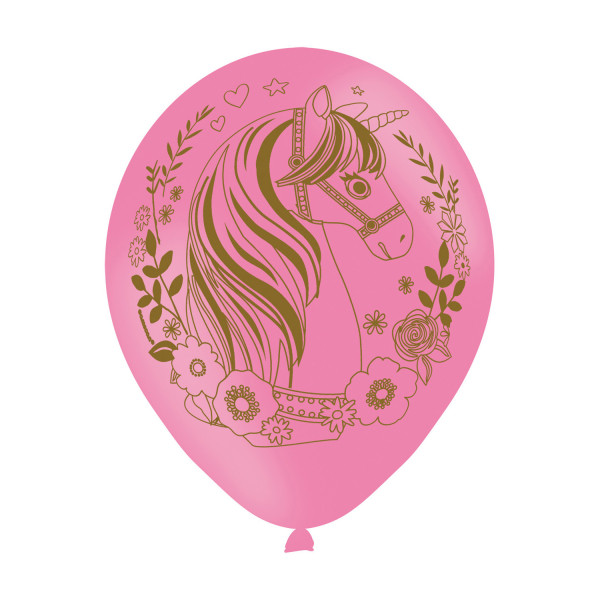 Unicorn Magical Μπαλόνια 6 τεμάχια 11 ιντσών (27,5 cm)