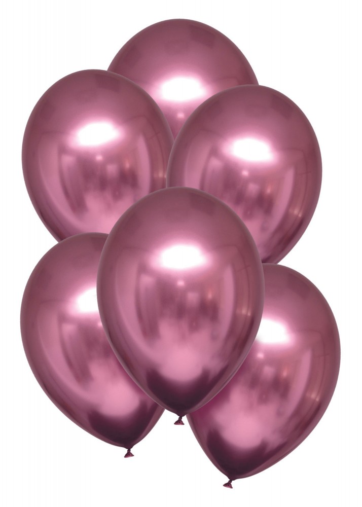 Satin Flamingo Μπαλόνια συσκευασία 6 τεμαχίων 11 ιντσών (27,5 cm)