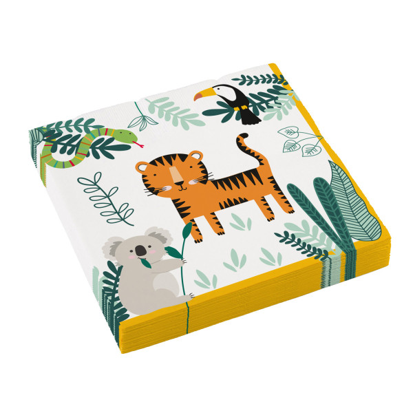 Animals Get Wild Παιδικές Χαρτοπετσέτες 16 τεμάχια 33x33 cm
