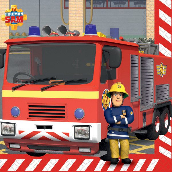Fireman Sam Teamwork Παιδικές Χαρτοπετσέτες 16 τεμάχια 33x33 cm