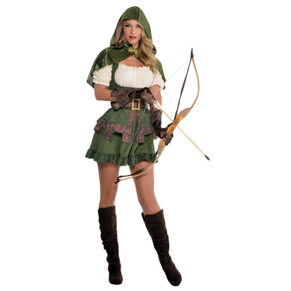 Halloween Robin Αποκριάτικη Στολή Ενηλίκων με Κουκούλα M/L