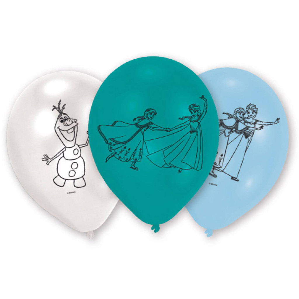 Disney Frozen Ice Σετ μπαλονιών 6 τεμάχια 9 ιντσών (22,8 cm)