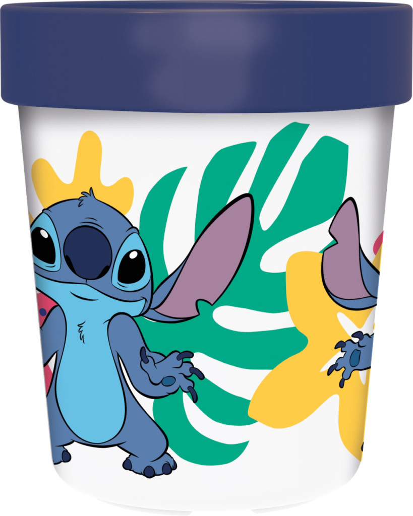 Disney Lilo and Stitch Palm Αντιολισθητικό μικροπλαστικό ποτήρι 260 ml