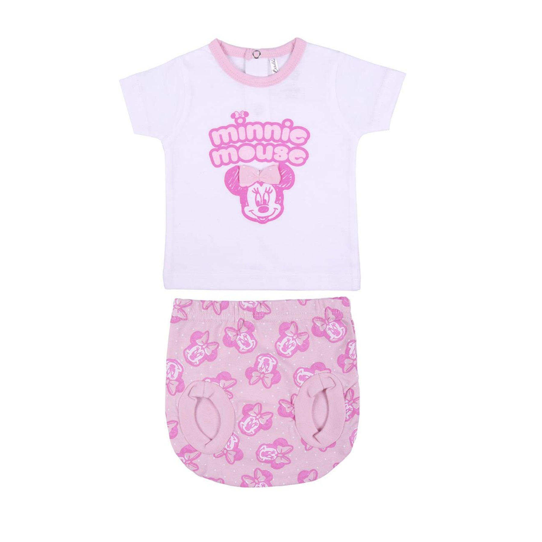 Disney Minnie Mouse Βρεφικό Σετ Φορμάκι Καλοκαιρινό 0 έως 3 μηνών