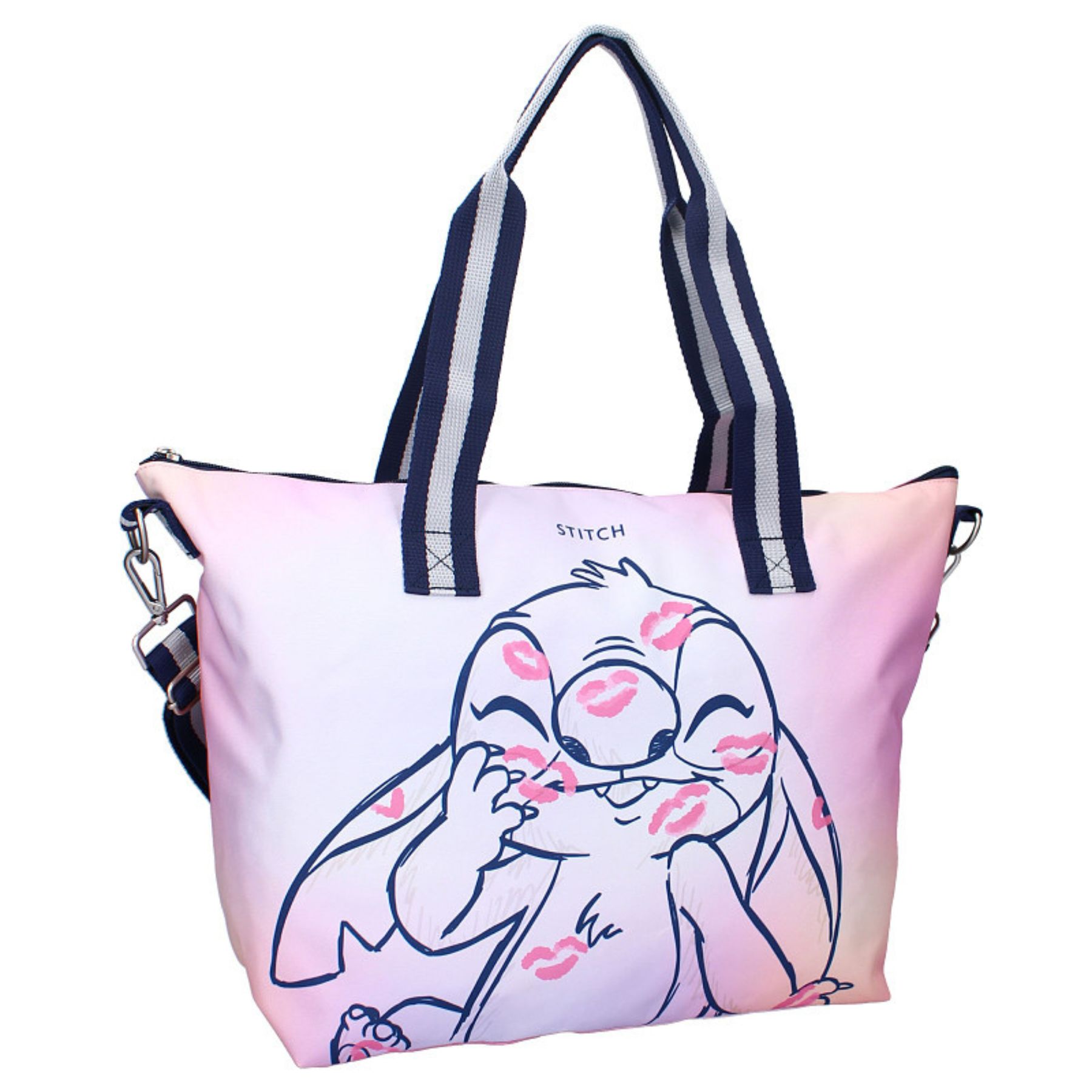 Disney Lilo & Stitch Τσάντα Shopper Ροζ 48x14x32 εκ.