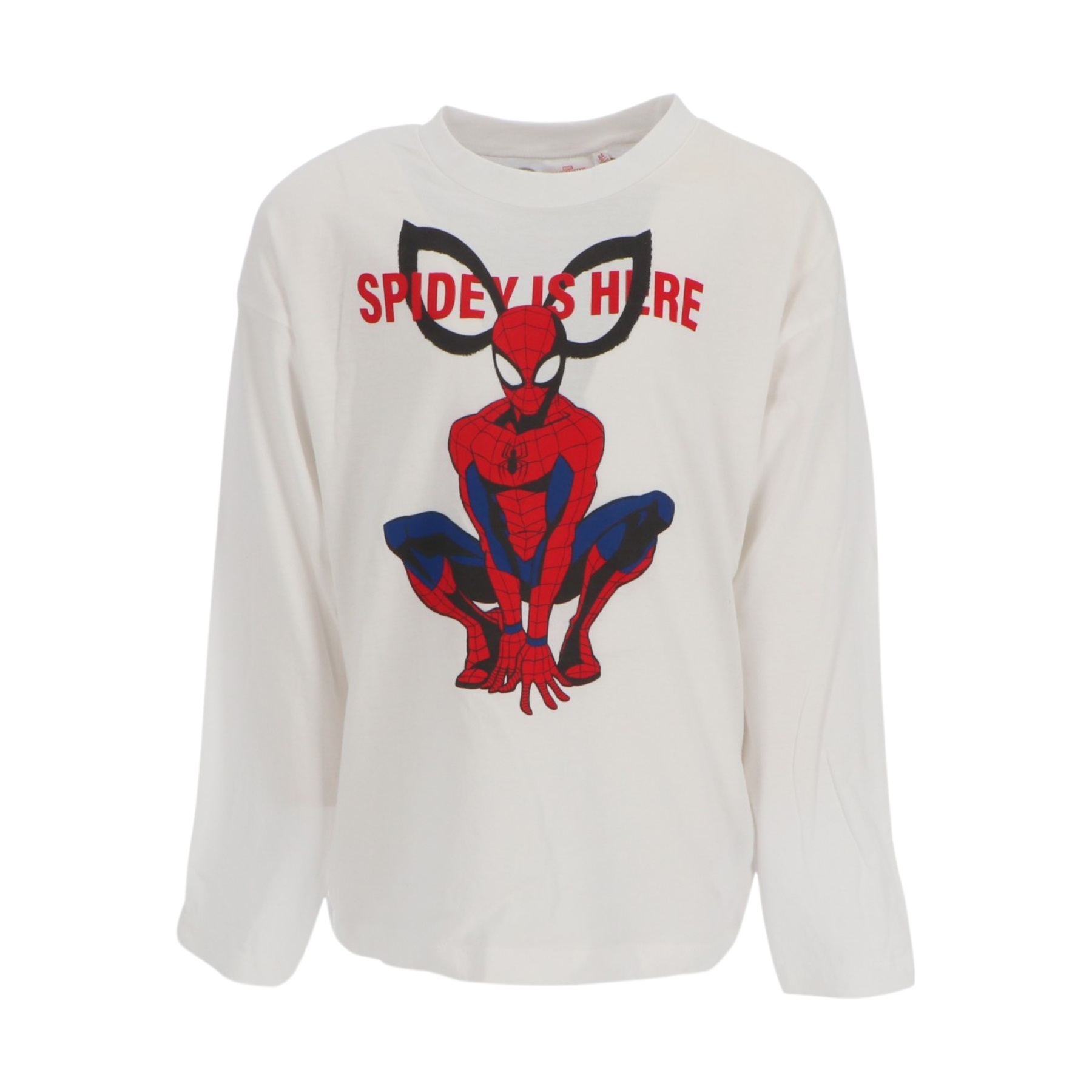 Spiderman Λευκή Παιδική Μακρυμάνικη Μπλούζα 3 έως 6 ετών