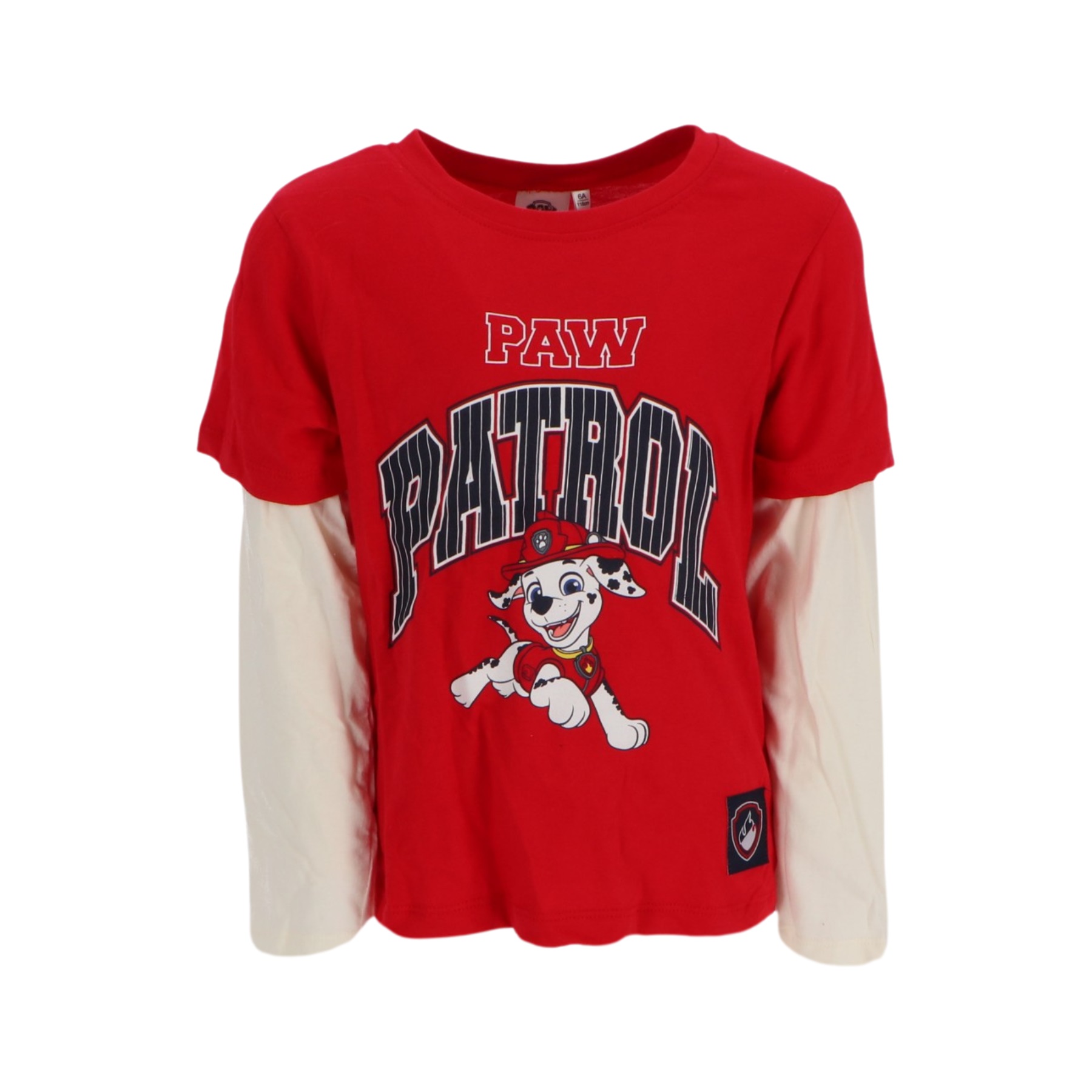 Paw Patrol Κόκκινη Παιδική Μακρυμάνικη Μπλούζα 3-6 ετών