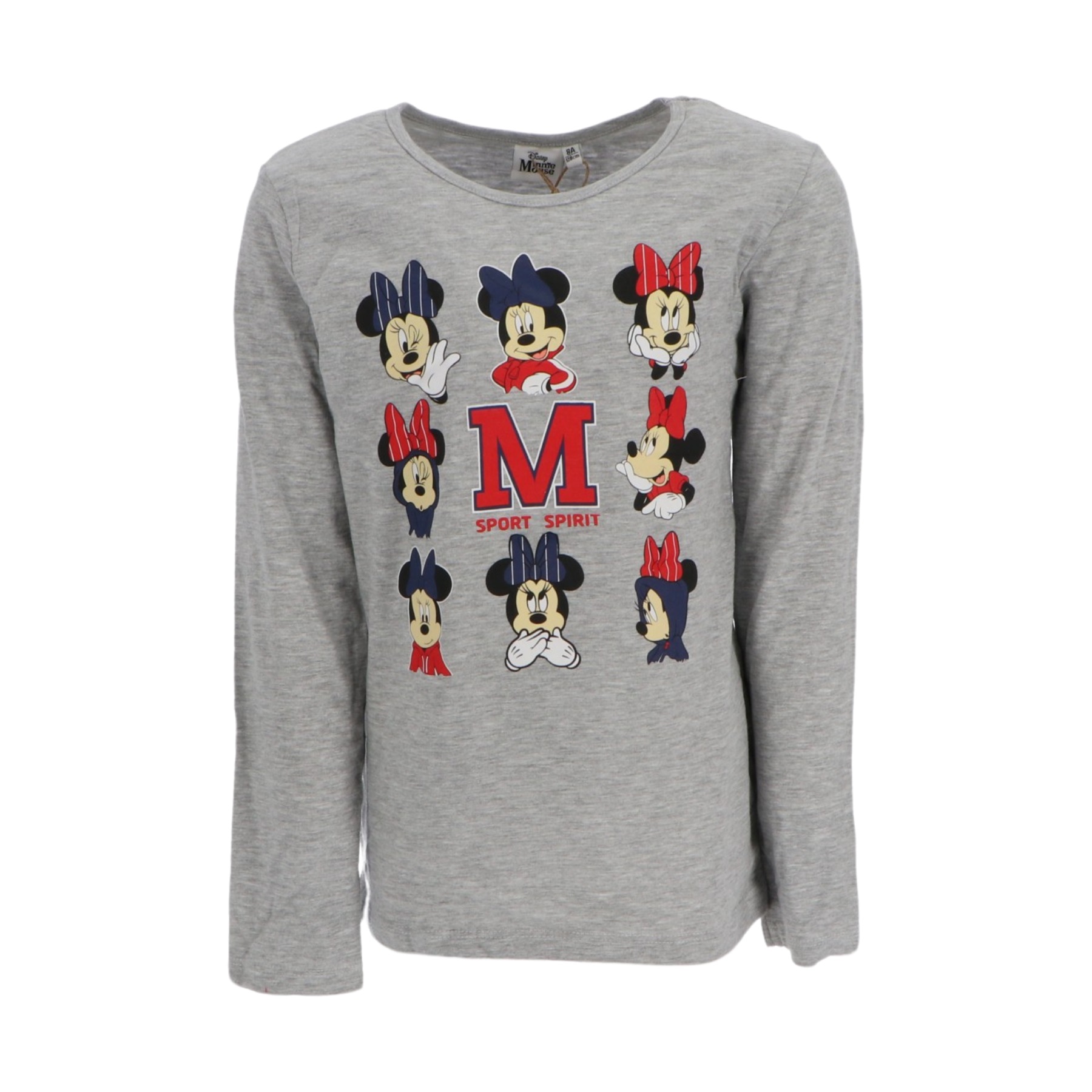 Minnie Mouse Γκρι Παιδική Μακρυμάνικη Μπλούζα 3-8 ετών