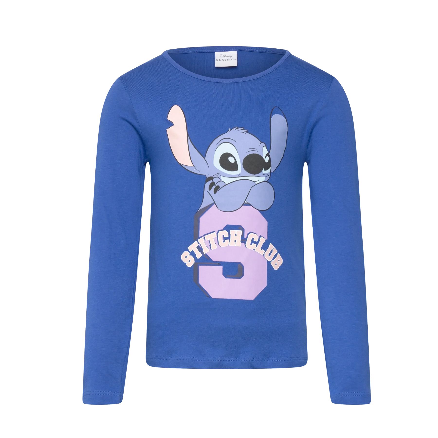 Disney Lilo and Stitch Μπλε Παιδική Μακρυμάνικη Μπλούζα 3-8 ετών