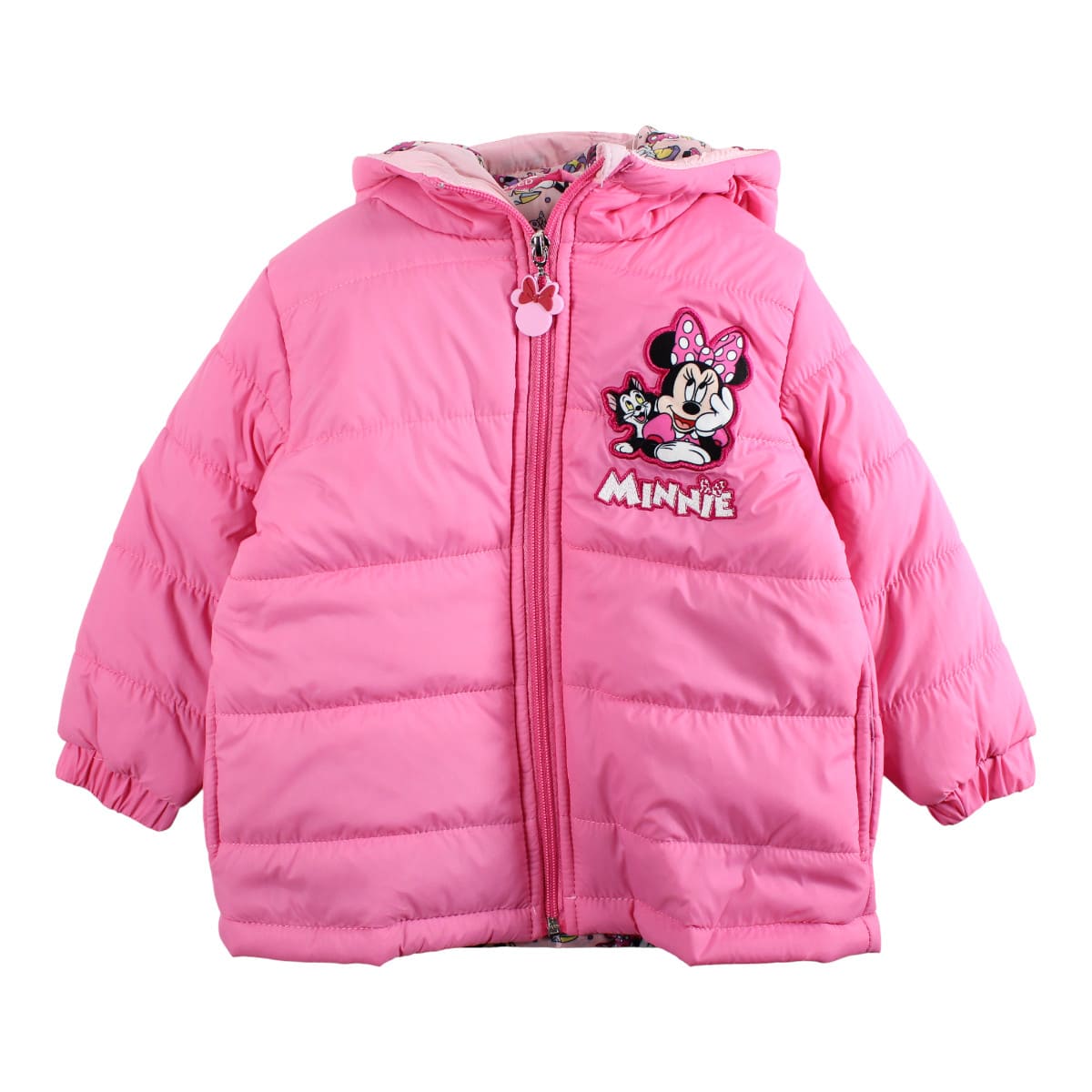 Disney Minnie Mouse Παιδικό Χειμερινό Μπουφάν Ροζ 3-8 Ετών