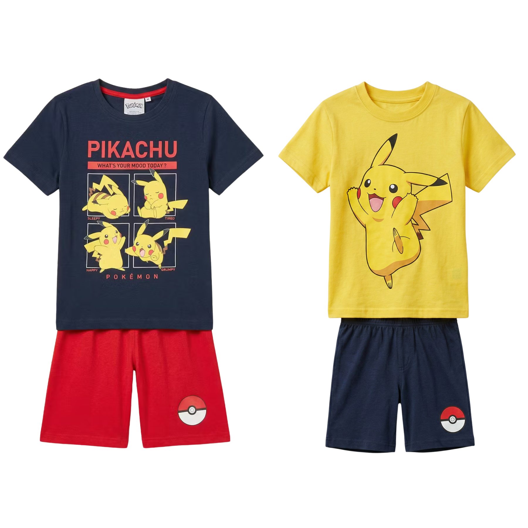 Pokemon Παιδική Καλοκαιρινή Πιτζάμα σε 2 Σχέδια 3-8 Ετών