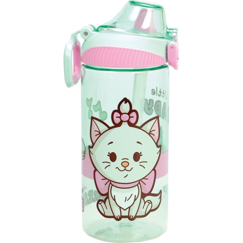 Disney Marie Little Lady Πλαστικό Παγούρι με Καλαμάκι 450 ml