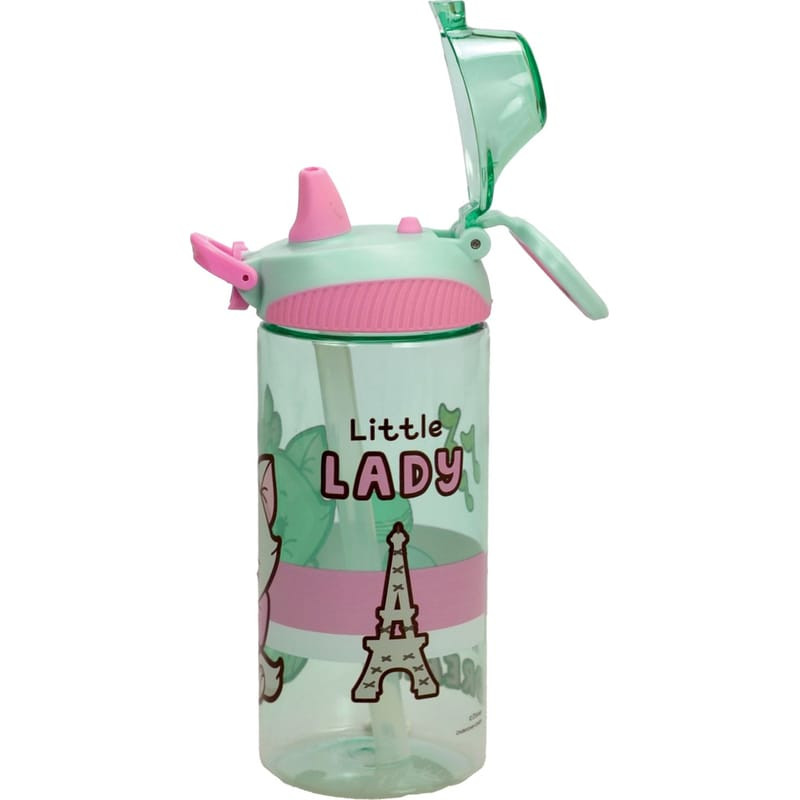 Alternative view of Disney Marie Little Lady Πλαστικό Παγούρι με Καλαμάκι 450 ml