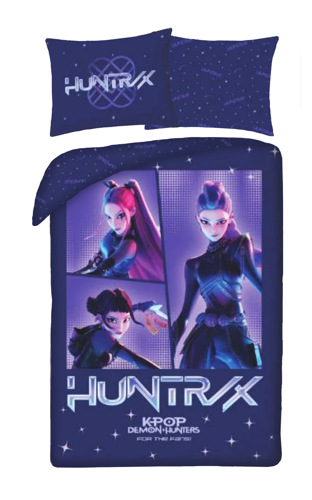 K-pop Demon Hunters Cosmic Σετ Παπλωματοθήκη με Μαξιλαροθήκη 140×200 cm, 70×90 cm 100% Βαμβάκι