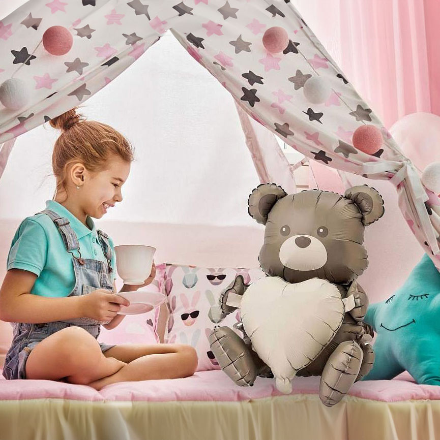 Alternative view of Teddy Bear Matus 3D Foil Μπαλόνι 55 cm