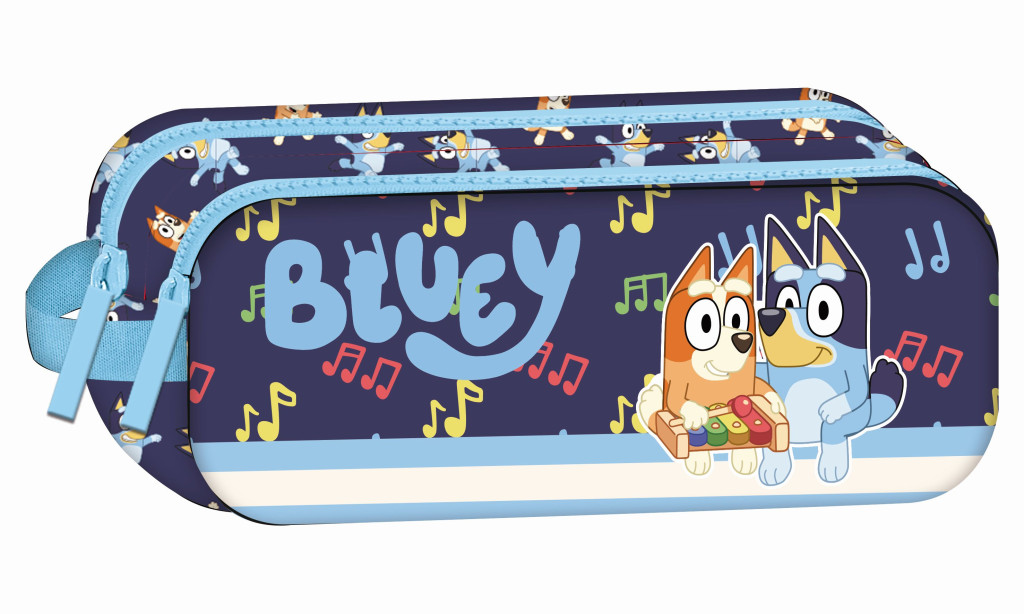 Bluey Dreams Κασετίνα με 2 Θήκες 23 cm