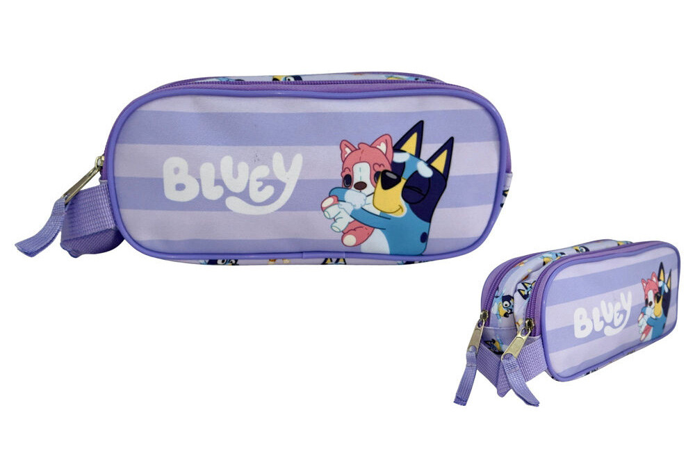 Bluey Puppy 2 Compartment Σχολική Κασετίνα 23 cm