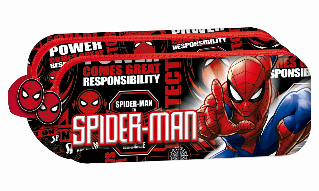 Spiderman Fight On Κασετίνα με 2 Θήκες 23 cm