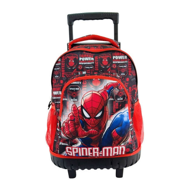 Spiderman Fight On Premium Σχολική Τσάντα Τρόλεϊ 44 cm