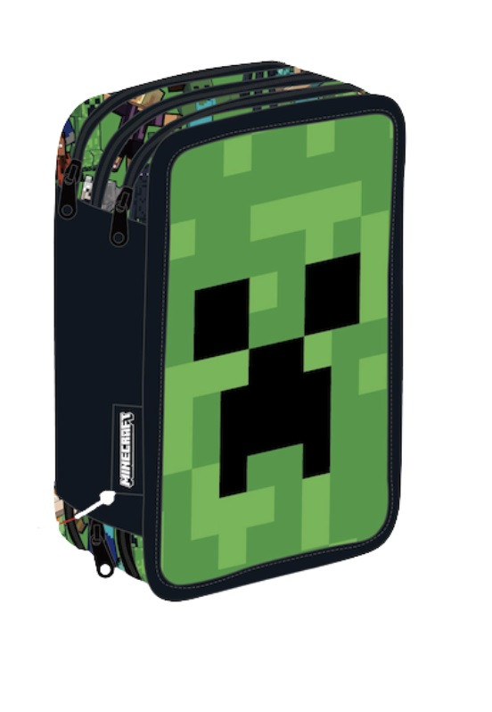 Minecraft Face Γεμάτη Τριπλή Κασετίνα