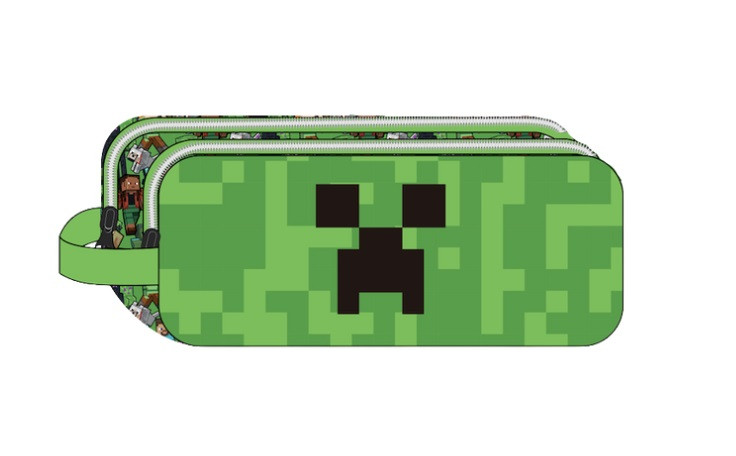 Minecraft Face Κασετίνα με 2 Θήκες 23 cm