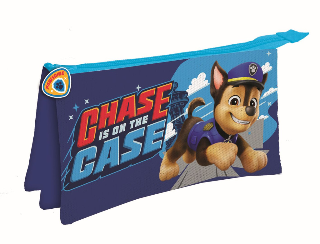 Paw Patrol Chase is on the Case Τριπλή Κασετίνα 22 cm