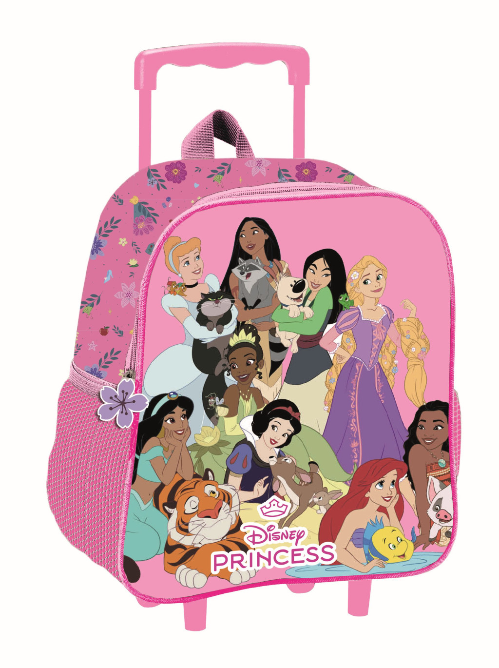 Disney Princess Blossom 3D Παιδικό Σακίδιο Τρόλεϊ Νηπιαγωγείου 32 cm