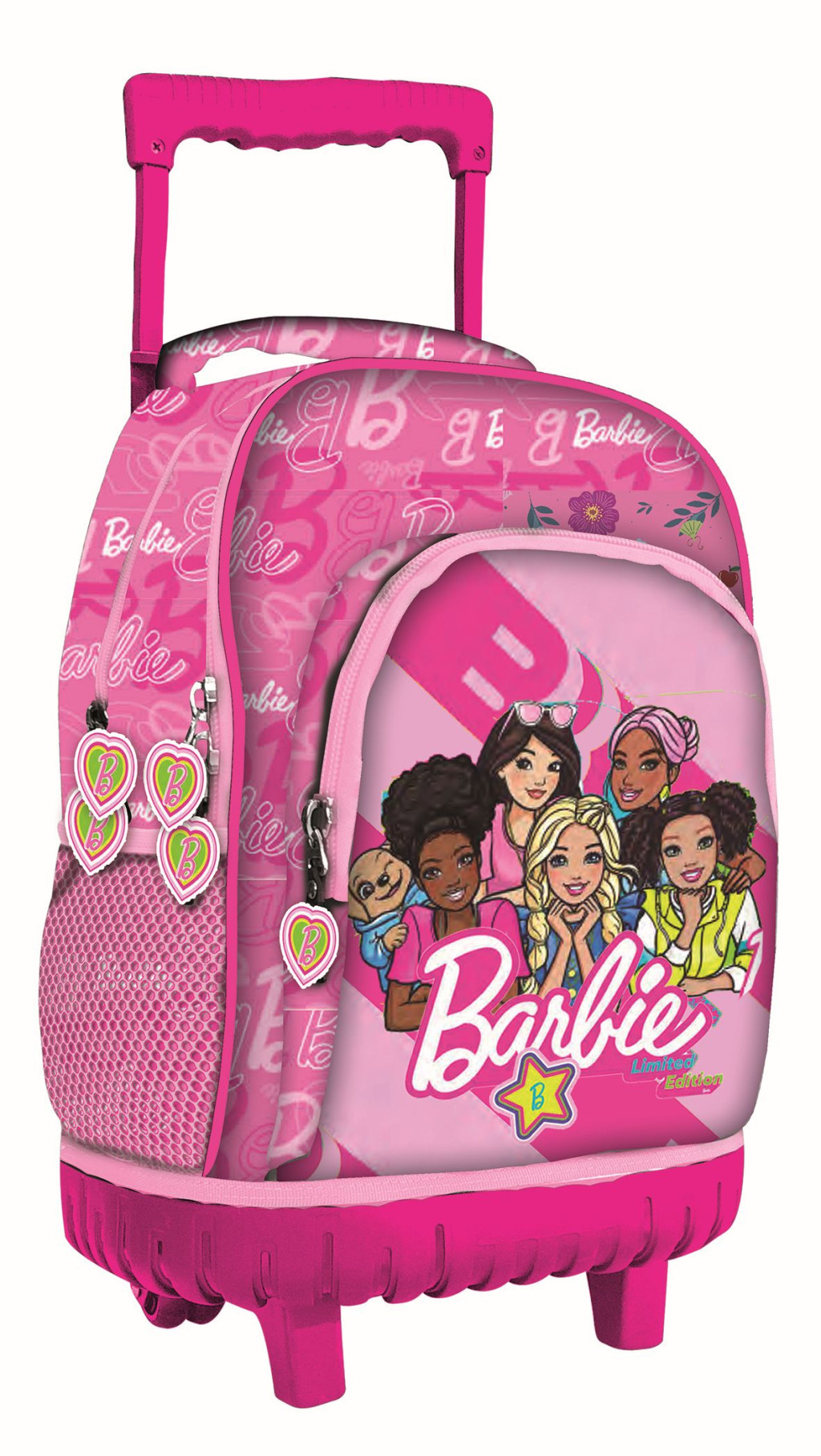 Barbie Dream Squad Premium Παιδική Σχολική Τσάντα Τρόλεϊ 44 cm