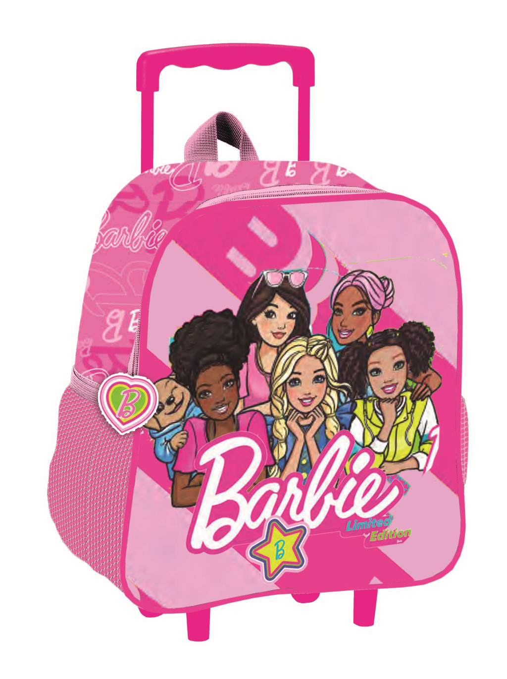 Barbie Dream Squad 3D Παιδικό Σακίδιο Τρόλεϊ Νηπιαγωγείου 32 cm